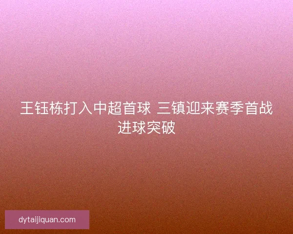 王钰栋打入中超首球 三镇迎来赛季首战进球突破 王钰栋打入中超首球 三镇迎来赛季首战进球突破
